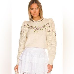 LoveShackFancy Kenzly Pullovercream XS ✨